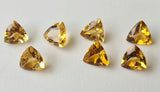 10.5-11mm Faceted Trillion Cut Natural Loose Citrine For Jewelry (1Pc-2Pc)-PNG37
