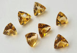 10.5-11mm Faceted Trillion Cut Natural Loose Citrine For Jewelry (1Pc-2Pc)-PNG37