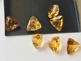 10.5-11mm Faceted Trillion Cut Natural Loose Citrine For Jewelry (1Pc-2Pc)-PNG37