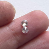 Pink Brilliant Cut Polished Round Diamonds, Faceted Natural 1Pc Loose Pink Solitaire Melee Diamond For Ring - PVD88