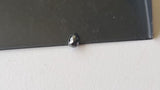 5x3.9mm 0.55 Cts Black Faceted Tear Drop Bead Drilled Diamond For Jewelry-PVD90