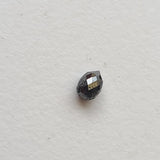 5x3.9mm 0.55 Cts Black Faceted Tear Drop Bead Drilled Diamond For Jewelry-PVD90