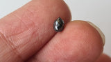 4.5x3.3mm 0.42 Cts Black Facet Tear Drop Bead Drilled Diamond For Jewelry-PVD89