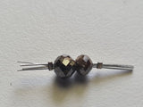 Single Piece Brown Diamond Beads Faceted Diamond Rondelle Bead for Chain, Necklace, Pendant, Brown Loose Diamonds, 1 piece - PDD826