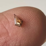 Champagne Kite Cut Diamond, 4.8x2.8mm Kite Flat Back Diamond For Ring-PDD838