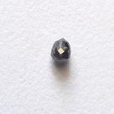 4.3x3.5mm 0.43 Cts Black Facet Tear Drop Bead Drilled Diamond For Jewelry-PVD91