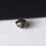 4.3x3.5mm 0.43 Cts Black Facet Tear Drop Bead Drilled Diamond For Jewelry-PVD91