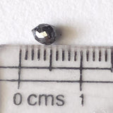 4.3x3.5mm 0.43 Cts Black Facet Tear Drop Bead Drilled Diamond For Jewelry-PVD91