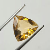 11mm Faceted Trillion Cut 2.85 Cts Natural Ring Size Citrine For Jewelry-PNG36