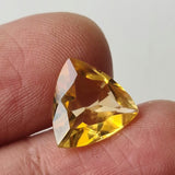 10.8mm Facet Trillion 2.8 Cts Natural Loose Ring Size Citrine For Jewelry-PNG38