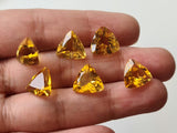 10.5-11mm Faceted Trillion Cut Natural Loose Citrine For Jewelry (1Pc-2Pc)-PNG37