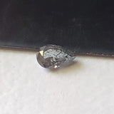 3.3x1.9mm Salt And Pepper Clear Black Pear Shape Faceted Diamond for Ring-PDD849