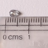 3.3x1.9mm Salt And Pepper Clear Black Pear Shape Faceted Diamond for Ring-PDD849