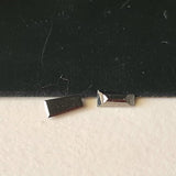 Black Tapered 4x2 mm Baguette Cut Rectangle Faceted Diamond for Earring-PDD836