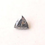 4mm Triangle Natural Salt And Pepper Diamond Rose Cut Faceted Trillion Diamond
