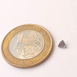 4mm Triangle Natural Salt And Pepper Diamond Rose Cut Faceted Trillion Diamond