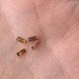 Cognac Brown Baguette Diamond, 4x2mm Champagne Rectangle Faceted MELEE Diamond