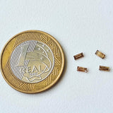 Cognac Brown Baguette Diamond, 4x2mm Champagne Rectangle Faceted MELEE Diamond