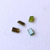 Green Baguette Diamond, 3x2mm Green Baguette Cut Rectangle Faceted MELEE Diamond