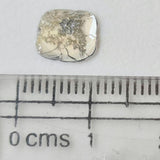 8.5mm Salt And Pepper Diamond Slice, 0.5Cts Faceted Polki Slice Loose Diamond