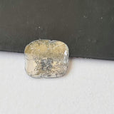 8.5mm Salt And Pepper Diamond Slice, 0.5Cts Faceted Polki Slice Loose Diamond