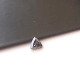 4mm Triangle Natural Salt And Pepper Diamond Rose Cut Faceted Trillion Diamond