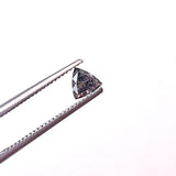 4mm Triangle Natural Salt And Pepper Diamond Rose Cut Faceted Trillion Diamond