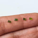 Green Baguette Diamond, 3x2mm Green Baguette Cut Rectangle Faceted MELEE Diamond