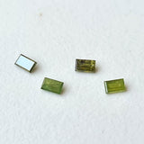 Green Baguette Diamond, 3x2mm Green Baguette Cut Rectangle Faceted MELEE Diamond