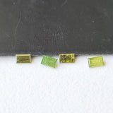 Green Baguette Diamond, 3x2mm Green Baguette Cut Rectangle Faceted MELEE Diamond