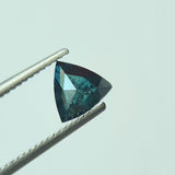 Conflict Free 5.2mm 0.4Ct Triangle Blue Diamond, RARE Blue Diamond For Engagement Ring & Wedding Ring, Gifts For Her - PDD870