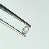4.3x2.5mm Clear White Faceted Diamond Tear Drop Double Drill, Clear Briolette Bead, 0.15Ct Diamond Drop For Jewelry - PPKJ177