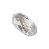 3.4x2mm Clear White Double Drill Diamond, Briolette Faceted Drop Bead Jewelry