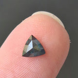 Conflict Free 5.2mm 0.4Ct Triangle Blue Diamond, RARE Blue Diamond For Engagement Ring & Wedding Ring, Gifts For Her - PDD870