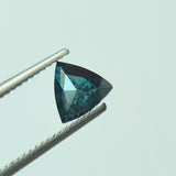 Conflict Free 5.2mm 0.4Ct Triangle Blue Diamond, RARE Blue Diamond For Engagement Ring & Wedding Ring, Gifts For Her - PDD870