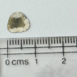 8.3x7.7mm Salt And Pepper Diamond Slice 0.40 Ct, Loose Faceted Salt And Pepper Diamond Polki Slice Jewelry - PDD878