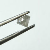 4mm Grey Round Brilliant Cut 0.35 Ct Solitaire Diamond For Pendant, Faceted Round Shape Loose Diamond for Jewelry Engagement - PDD873