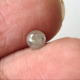 4mm Grey Round Brilliant Cut 0.35 Ct Solitaire Diamond For Pendant, Faceted Round Shape Loose Diamond for Jewelry Engagement - PDD873