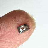 Salt And Pepper Diamond, Baguette Diamond, Salt And Pepper Baguette For Ring, Single Piece Loose 5x3mm- PDD877