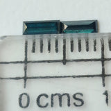 Blue Rare 4.8mm Baguette Cut Diamond, MELEE Diamond Rectangle Piece for Jewelry / Ring - PDD879