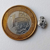 9.5x6.8 mm Huge Gray Diamond Bead, 1mm Hole Bead Rough Grey Drilled Uncut Loose Diamond for Pendant / Necklace - PDD885