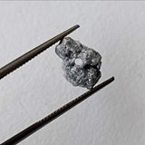 9.5x6.8 mm Huge Gray Diamond Bead, 1mm Hole Bead Rough Grey Drilled Uncut Loose Diamond for Pendant / Necklace - PDD885