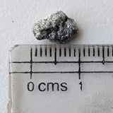 9.5x6.8 mm Huge Gray Diamond Bead, 1mm Hole Bead Rough Grey Drilled Uncut Loose Diamond for Pendant / Necklace - PDD885