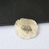 8.4x7.4mm Salt And Pepper Diamond Slice, Loose 0.36 Ct Faceted Salt & Pepper Diamond Polki Slice Jewelry - PDD888