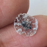 8.4x7.4mm Salt And Pepper Diamond Slice, Loose 0.36 Ct Faceted Salt & Pepper Diamond Polki Slice Jewelry - PDD888