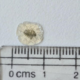 8.4x7.4mm Salt And Pepper Diamond Slice, Loose 0.36 Ct Faceted Salt & Pepper Diamond Polki Slice Jewelry - PDD888