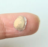 9.2x7.5mm Salt And Pepper Diamond Slice 0.40Ct, Loose Faceted Salt And Pepper Diamond Polki Slice Jewelry - PDD876