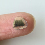 8.3x7.7mm Salt And Pepper Diamond Slice 0.40 Ct, Loose Faceted Salt And Pepper Diamond Polki Slice Jewelry - PDD878