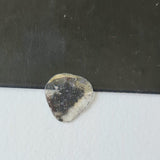 8.3x7.7mm Salt And Pepper Diamond Slice 0.40 Ct, Loose Faceted Salt And Pepper Diamond Polki Slice Jewelry - PDD878