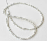 2-2.5mm Round Bead Faceted Rondelle Diamond, Lab Grown Diamond Loose For Necklace and Bracelet Beautiful Lab Grown (2IN to 8IN) - APLD2